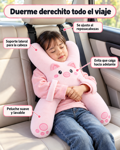 Almohada para auto que sostiene su cabecita